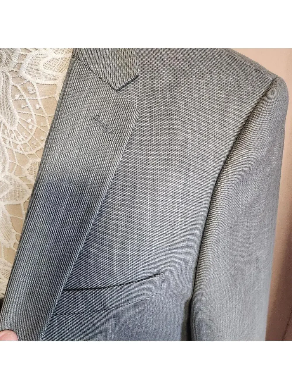 NWOT Caravelli Gray Sport Coat Blazer Men's 40R Double Vent Viscose Blend